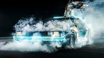 Back To The Future Delorean Time Travel Car Movies Smoke