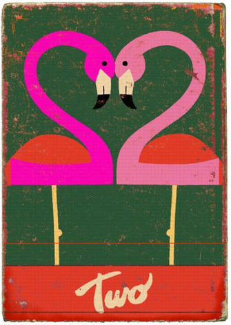 Retro Flamingo Wallpaper I Love This