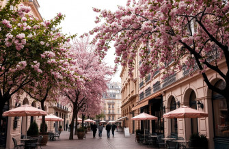 Pink Paris Wallpaper