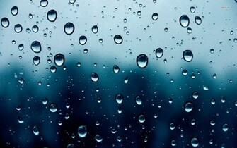 Rain Drops On The Window Wallpaper Abstract