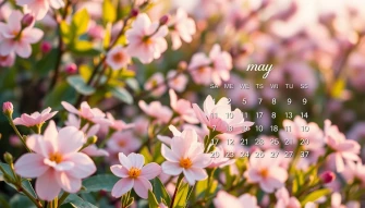 May Calendar Wallpaper