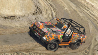 Thrilling Chase In The Heart Of A Dirt Rally Wallpaper