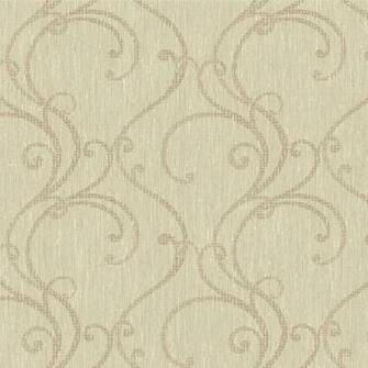 Grey And Beige Contemporary Ogee Wallpaper Wall Sticker Outlet