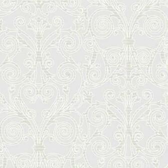 Silver White Margo Vsn211825 Damask Wallpaper Contemporary