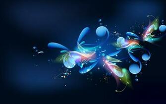 Wallpaper Abstract Blue Colorful Image