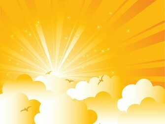 Set Of Sunny Day Vector Background