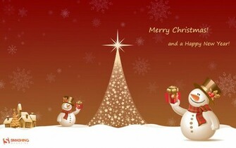 Merry Christmas And Happy New Year Wallpaper HD Image By