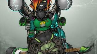 Strype Furry Guitars Wallpaper Hq