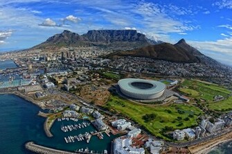 Man Made Cape Town Table Mountain Stadium South Africa Wallpaper