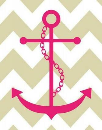 Pink Chevron Anchor Background Screensavers