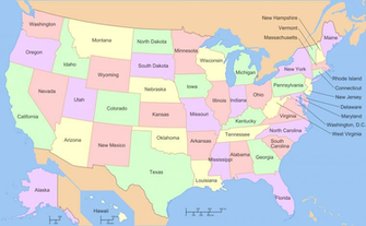 Map Of The Usa HD Wallpaper Background Image