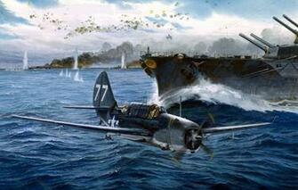 Wallpaper Battle The Ships Art Bomber Deck American