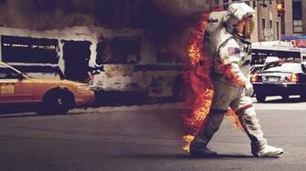Burning Astronaut Wallpaper Pics About Space