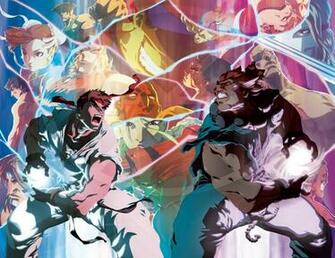 Vs Marvel Game Comic Cover Ryu Akuma Action Poster Wallpaper Karate