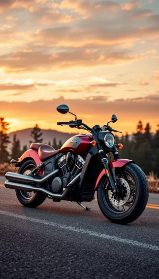 Indian Motorcycle Scout Phone Wallpaper