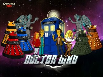Tardis Dalek Wallpaper The Simpsons Amy