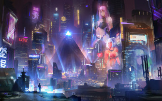 Cyberpunk Cityscape Wallpaper 4k