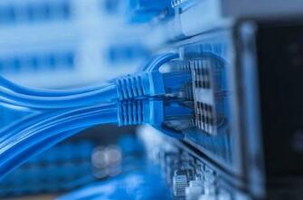 Blue Ethernet Cable Plus HD Wallpaper