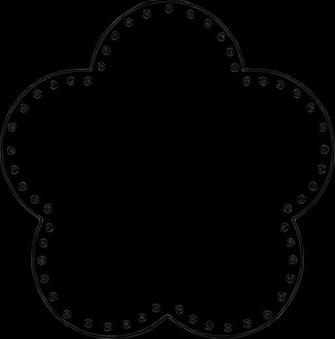 Flower Scallop Circle Background Eyelets By Baj Craft