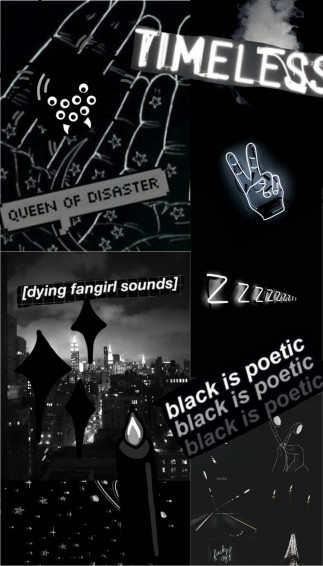 Aesthetic Black Picture Dark Girly Wallpaper