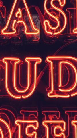 Wallpaper Letters Neon Lights Window Sign