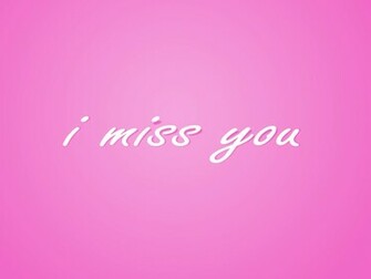 Simple I Miss You Text HD Wallpaper In