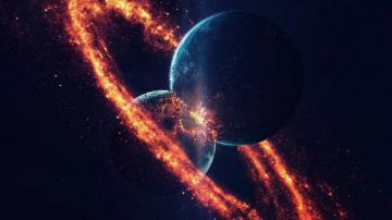 Sci Fi Collision HD Wallpaper And Background