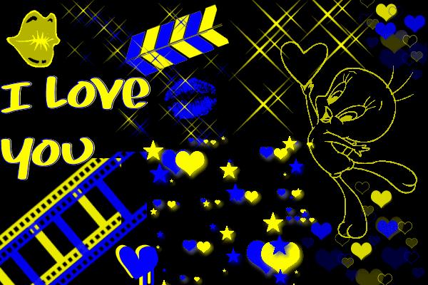 Love Tweety Blue Yellow Image Code Comment