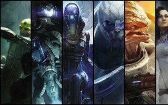 Mass Effect Garrus Vakarian Thane Krios Tali Z High Resolution