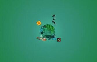 Wallpaper Sea Fish Characters Monster Dota Green Background