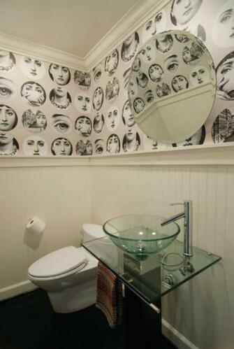 To Da Loos Fornasetti Tema E Variazioni Wallpaper Bathrooms