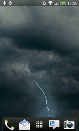 Storm Lightning Live Wallpaper Screenshot