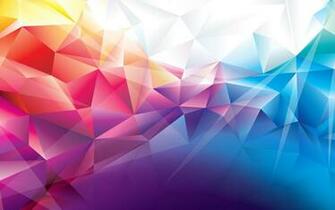 Polygon Wallpaper Abstract Patterns Orange Red Blue