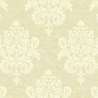 Gold And Cream Etched Damask Wallpaper Wall Sticker Outlet