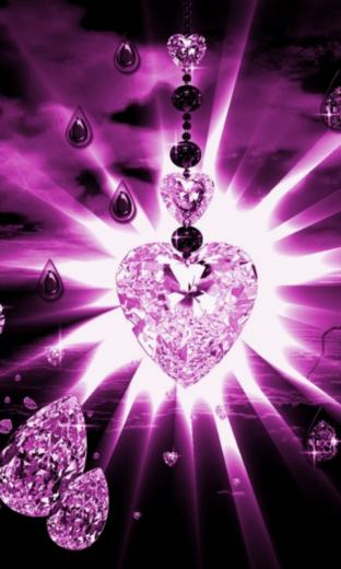Pink Diamonds Live Wallpaper Screenshot