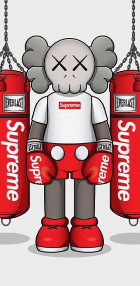 Kaws X Supreme Wallpaper By Mysterysoul