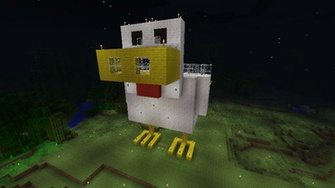 Minecraft Chicken Wallpaper Observatory