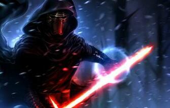 Kylo Ren Sith Lightsaber Star Wars The Force Awakens Wallpaper