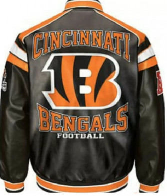 Orange Black Cincinnati Bengals Leather Jacket Wallpaper