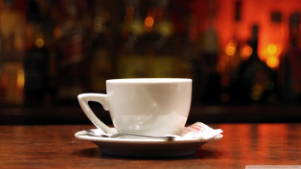 Cup Yellow Tea Biscuits Fall Wallpaper