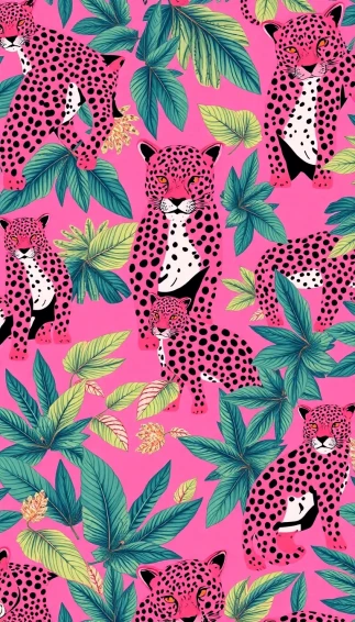Pink Leopard Wallpaper