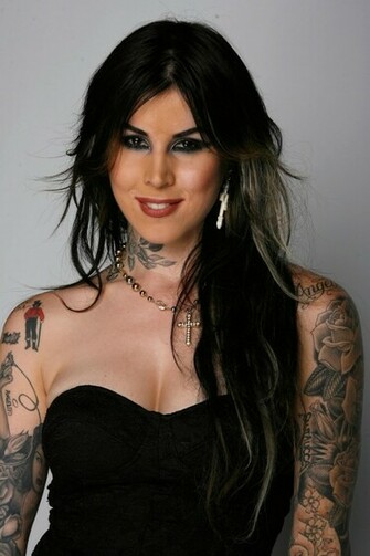 Kat Von D Hot HD Wallpaper Lips Eye Color