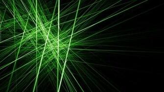 Green Flames Digital Art Lines Wallpaper Background