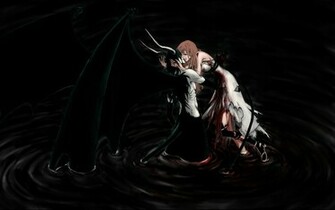 Anime Bleach Dark Demons Love Romance Kissing Artistic Wallpaper