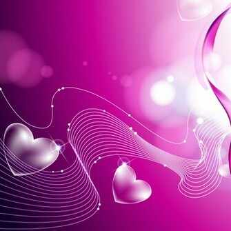 Purple Heart Shaped Wallpaper iPad Background HD