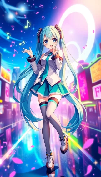 Hatsune Miku Phone Wallpaper