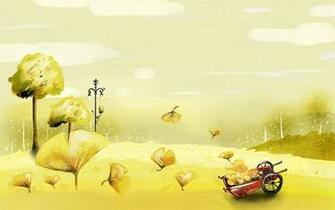 Autumn Fairyland Wallpaper For Inch Widescreen Lcd Monitor