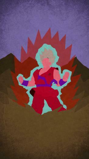 Ssgss Goku Kaioken X10 Minimal Mobile Wallpaper