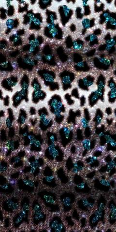 Animal Print Glitter Gold Turquoise Shining Sparkly