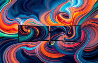 Abstract Dual Monitor Wallpaper